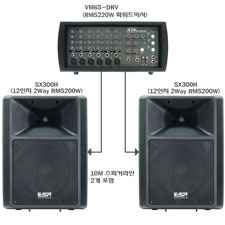 VM6S-DRV-SX300H교회/소규모카페등음향시스템세트구성(WF-SX300H)